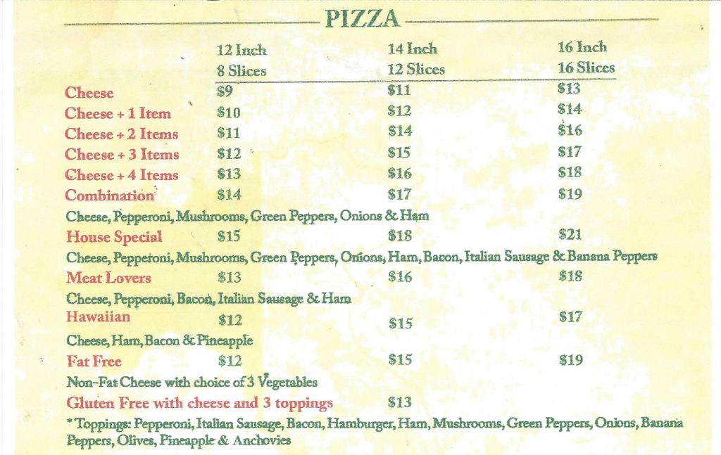 Del-Pizza-Menu image of the menu with prices